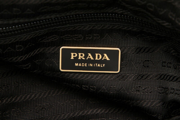 プラダ BN1778 ブラック  レザー ハンドバッグ レディース PRADA 中古