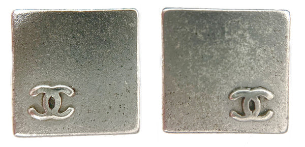 シャネル シルバー メタル ピアス レディース CHANEL 中古