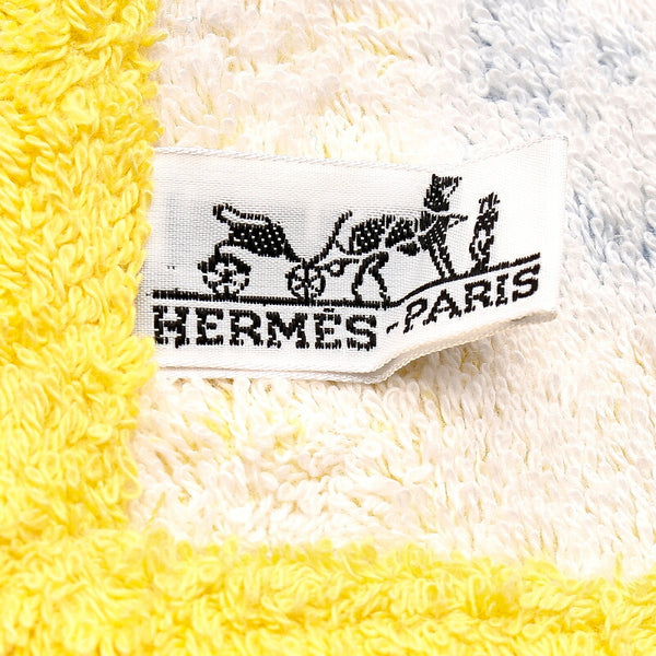 エルメス バスマット イエロー コットン バスマット 雑貨 レディース HERMES 中古