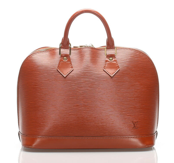 ルイ ヴィトン エピ アルマ M52147 ブラウン 茶 レザー ハンドバッグ レディース LOUIS VUITTON 中古