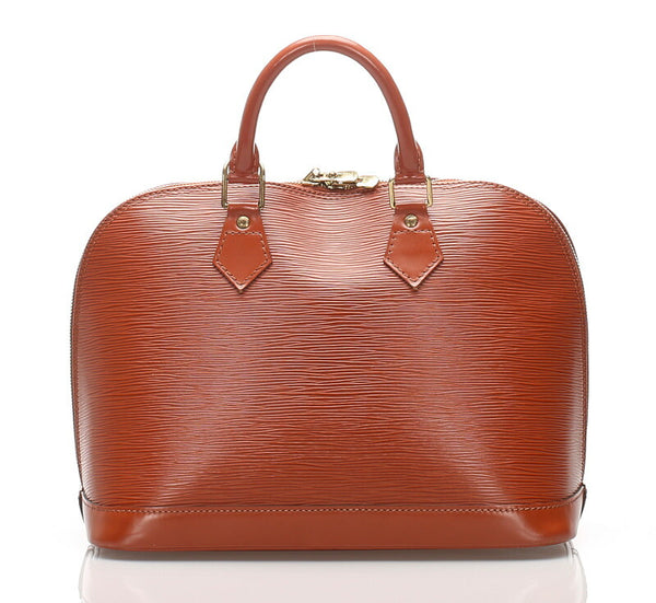 ルイ ヴィトン エピ アルマ M52147 ブラウン 茶 レザー ハンドバッグ レディース LOUIS VUITTON 中古
