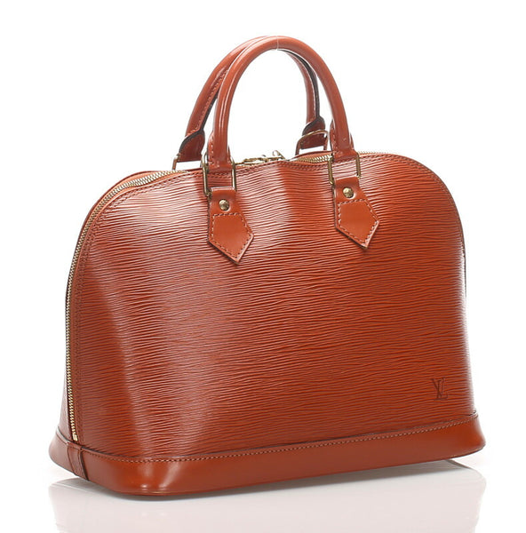 ルイ ヴィトン エピ アルマ M52147 ブラウン 茶 レザー ハンドバッグ レディース LOUIS VUITTON 中古