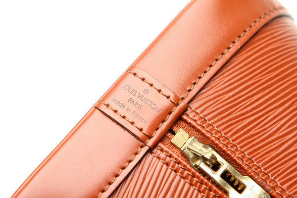 ルイ ヴィトン エピ アルマ M52147 ブラウン 茶 レザー ハンドバッグ レディース LOUIS VUITTON 中古