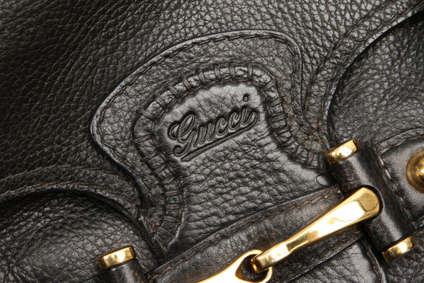 グッチ 223959 ブラック 黒 レザー ショルダーバッグ レディース GUCCI 中古