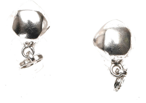 シャネル ココマーク シルバー メタル ピアス レディース CHANEL 中古