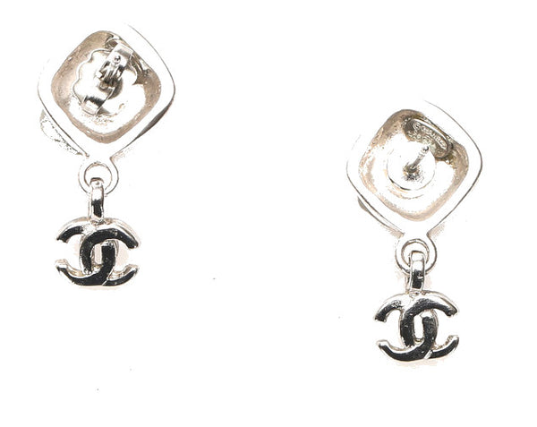 シャネル ココマーク シルバー メタル ピアス レディース CHANEL 中古