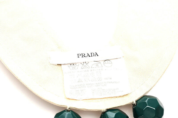プラダ ベージュ キャンバス ネックレス レディース PRADA 中古