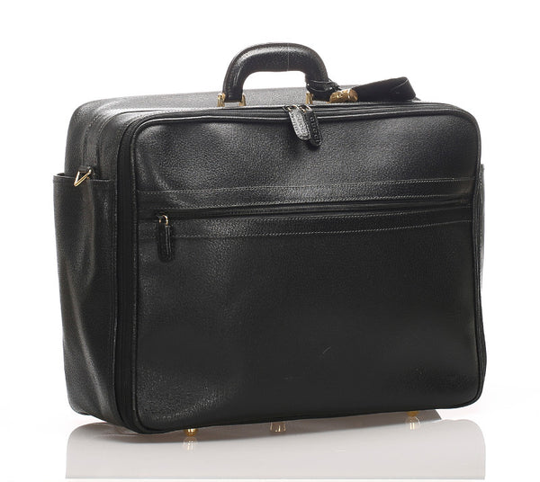 グッチ 012・615・3560 ブラック 黒 レザー ボストンバッグ レディース GUCCI 中古