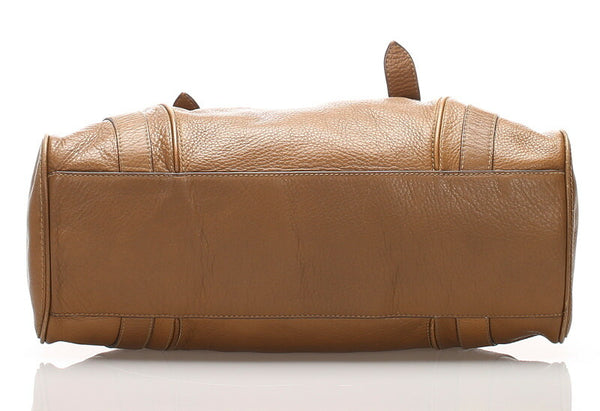 バーバリー ブラウン レザー ハンドバッグ レディース BURBERRY 中古