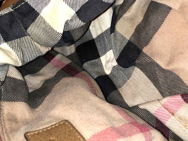 バーバリー ブラウン レザー ハンドバッグ レディース BURBERRY 中古