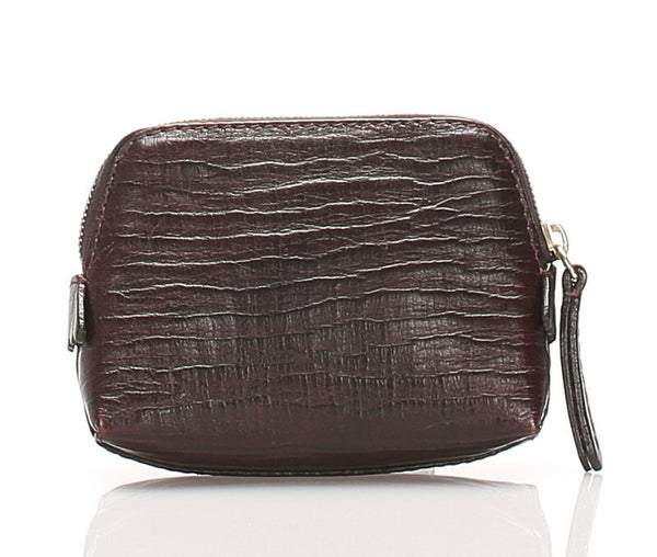 フェンディ ブラウン 茶 レザー コインケース レディース FENDI 中古