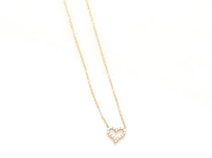 ティファニー K18PG ピンクゴールド センチメンタルハート ダイヤ ネックレス レディース TIFFANY&Co. 中古