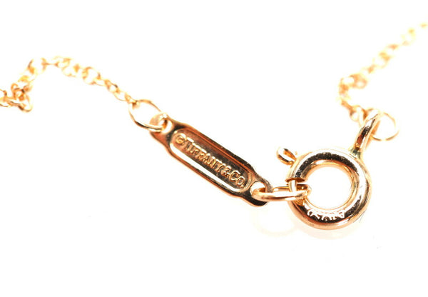 ティファニー K18PG ピンクゴールド センチメンタルハート ダイヤ ネックレス レディース TIFFANY&Co. 中古