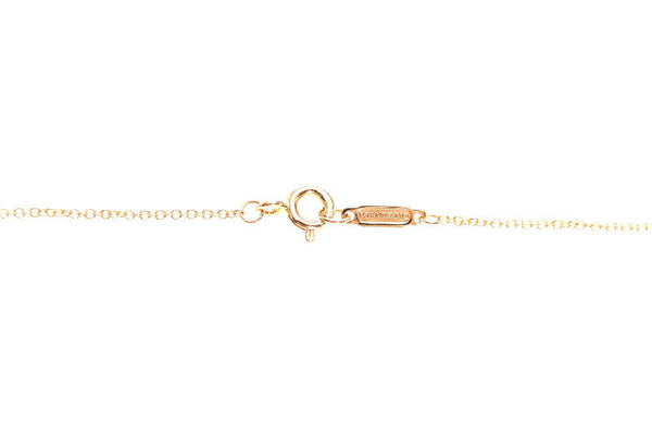 ティファニー K18PG ピンクゴールド センチメンタルハート ダイヤ ネックレス レディース TIFFANY&Co. 中古