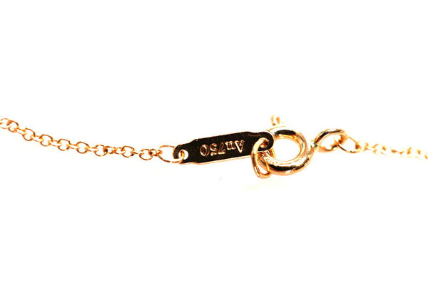 ティファニー K18PG ピンクゴールド センチメンタルハート ダイヤ ネックレス レディース TIFFANY&Co. 中古
