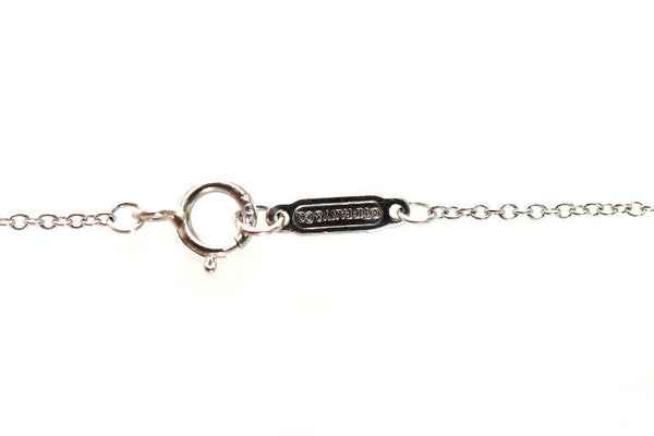 ティファニー Pt950 プラチナ センチメンタルハート ダイヤ ネックレス レディース TIFFANY&Co. 中古