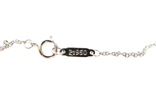 ティファニー Pt950 プラチナ センチメンタルハート ダイヤ ネックレス レディース TIFFANY&Co. 中古