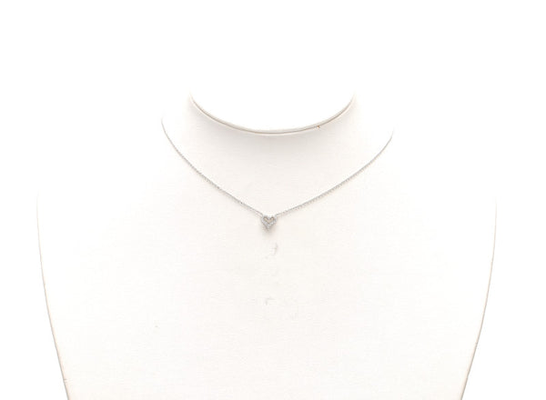 ティファニー Pt950 プラチナ センチメンタルハート ダイヤ ネックレス レディース TIFFANY&Co. 中古