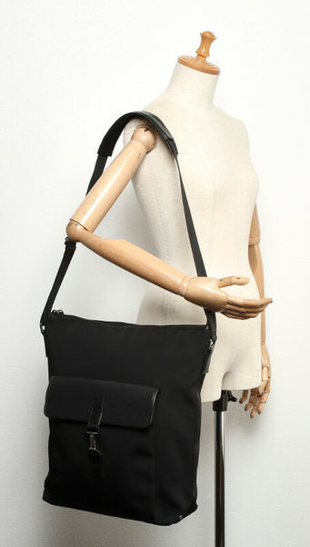 グッチ 92534 ブラック キャンバス レザー 肩掛け ショルダーバッグ レディース GUCCI 中古