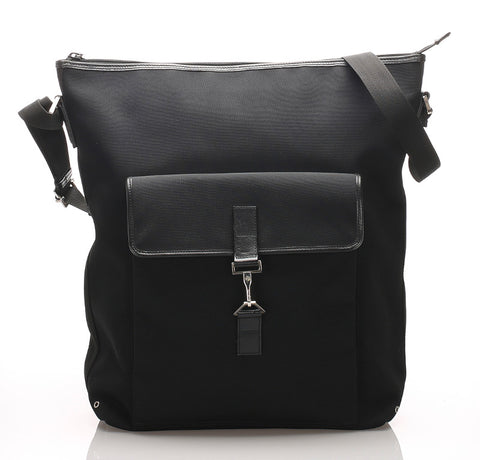 グッチ 92534 ブラック キャンバス レザー 肩掛け ショルダーバッグ レディース GUCCI 中古