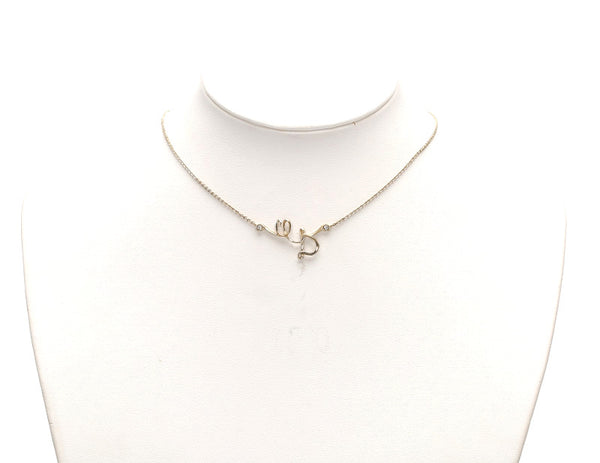 クリスチャンディオール ゴールド メッキ ネックレス レディース Christian Dior 中古