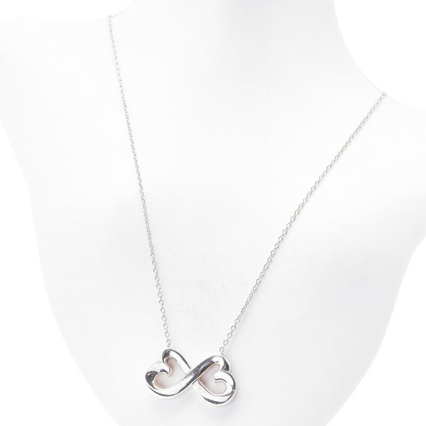 ティファニー SV925 シルバー ダブルラビングハート ネックレス レディース TIFFANY&Co. 中古