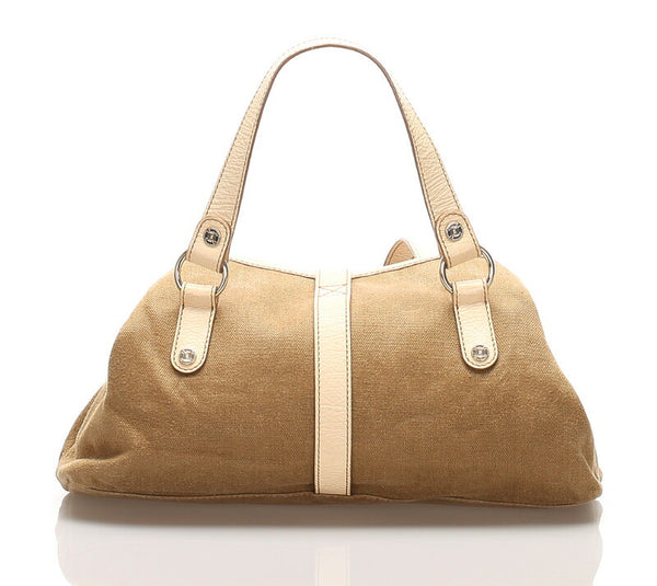 セリーヌ SAS0/16 ブラウン  キャンバス トートバッグ レディース CELINE 中古