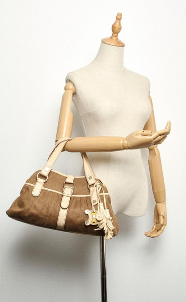 セリーヌ SAS0/16 ブラウン  キャンバス トートバッグ レディース CELINE 中古