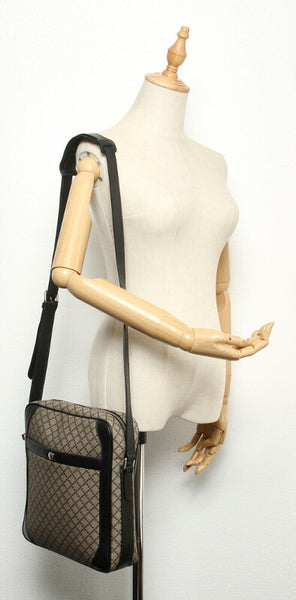 グッチ ディアマンテ 268159 ブラウン PVC レザー 斜め掛け ショルダーバッグ レディース GUCCI 中古