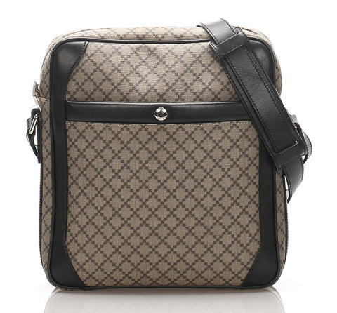 グッチ ディアマンテ 268159 ブラウン PVC レザー 斜め掛け ショルダーバッグ レディース GUCCI 中古