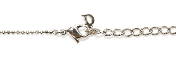 クリスチャンディオール スクエア　サーフ シルバー メタル ネックレス レディース Christian Dior 中古