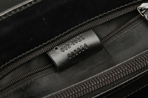 グッチ ホースビット 002・1025 ブラック  ナイロン ハンドバッグ レディース GUCCI 中古