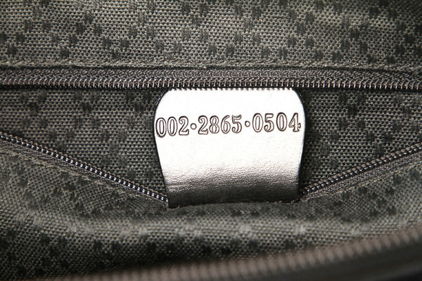 グッチ 002・2865 ブラック  ナイロン レザー ショルダーバッグ レディース GUCCI 中古