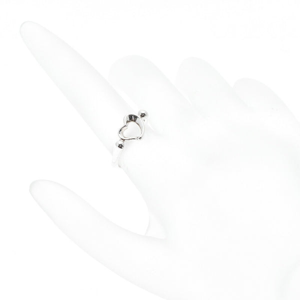 ティファニー SV925 シルバー オープンハート リング 指輪 レディース TIFFANY&Co. 9号 中古