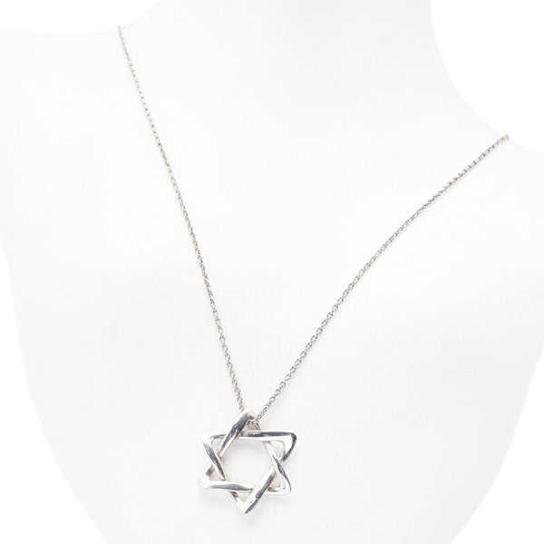 ティファニー SV925 シルバー スター オブ ダビデ ネックレス レディース TIFFANY&Co. 中古