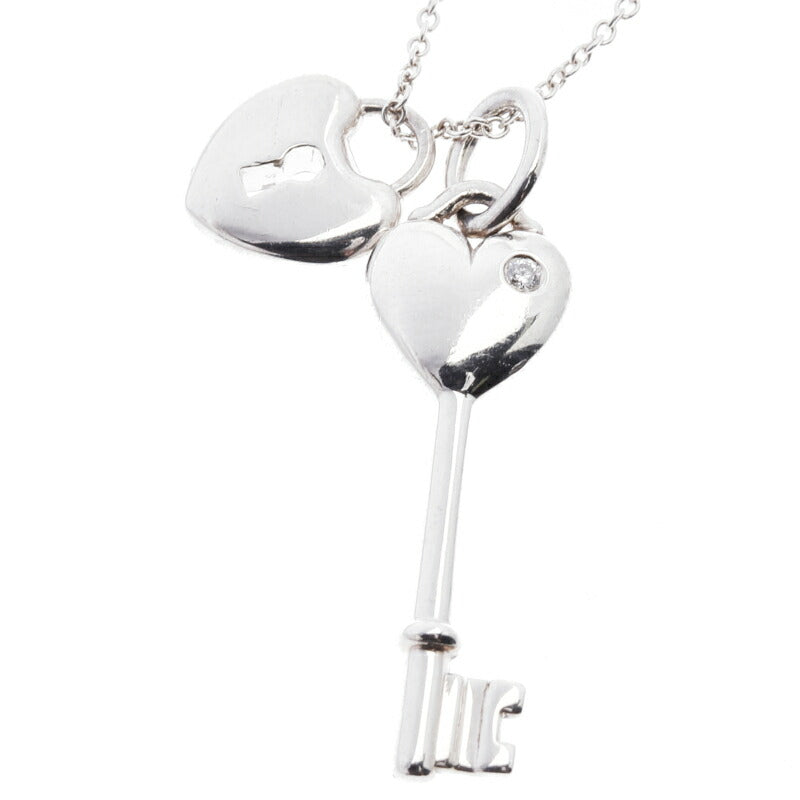 ティファニー SV925 シルバー ハートロック 鍵モチーフ ネックレス レディース TIFFANY&Co. 中古