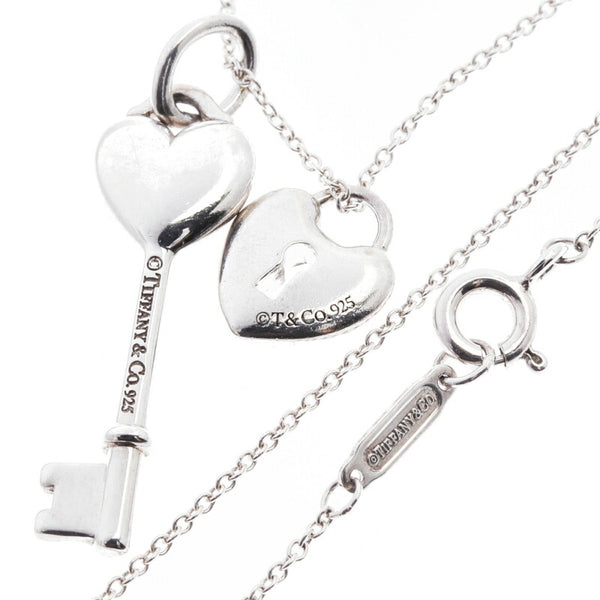 ティファニー SV925 シルバー ハートロック 鍵モチーフ ネックレス レディース TIFFANY&Co. 中古