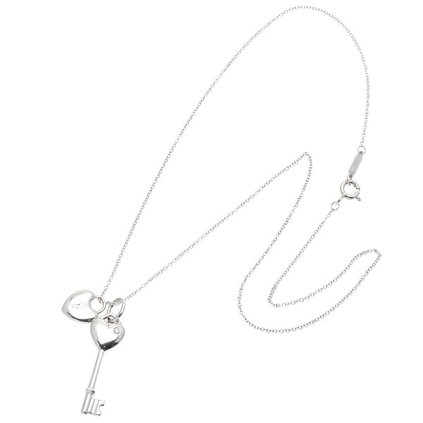 ティファニー SV925 シルバー ハートロック 鍵モチーフ ネックレス レディース TIFFANY&Co. 中古