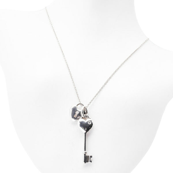 ティファニー SV925 シルバー ハートロック 鍵モチーフ ネックレス レディース TIFFANY&Co. 中古