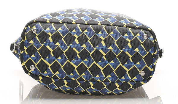 プラダ ブルー  キャンバス トートバッグ レディース PRADA 中古
