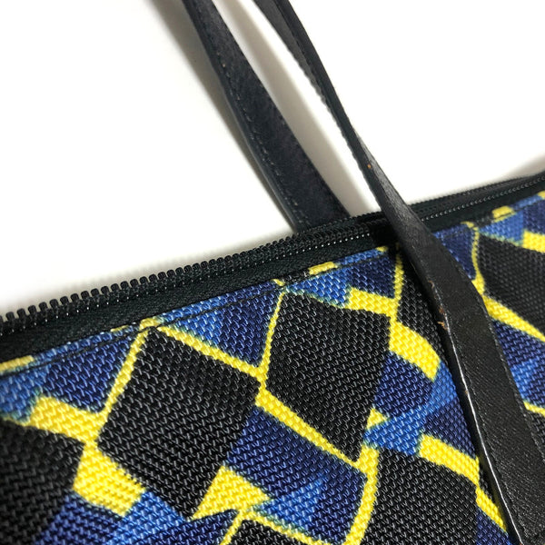 プラダ ブルー  キャンバス トートバッグ レディース PRADA 中古