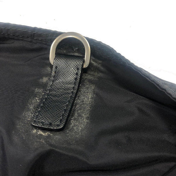 プラダ ブラック  ナイロン レザー トートバッグ レディース PRADA 中古
