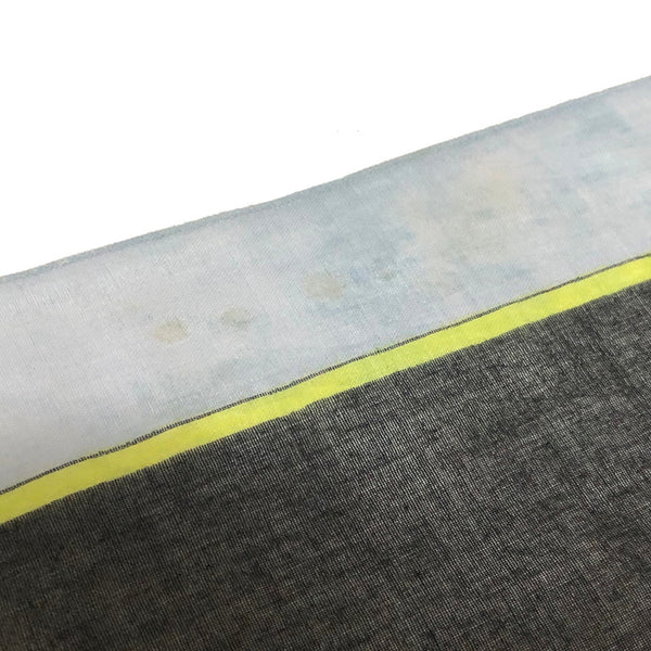 エルメス 魚柄 ブラック グリーン コットン ストール レディース HERMES 中古