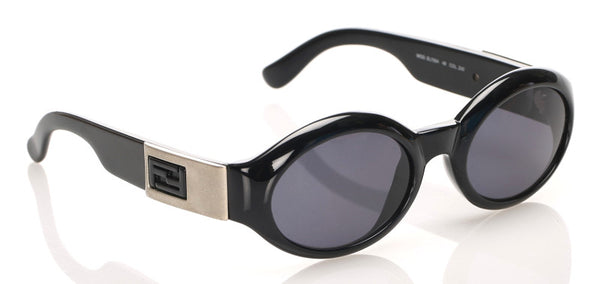フェンディ SL7554 ブラック プラスチック サングラス レディース FENDI 中古
