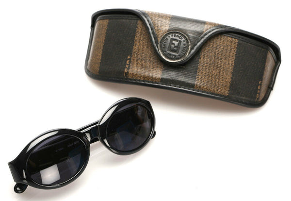 フェンディ SL7554 ブラック プラスチック サングラス レディース FENDI 中古