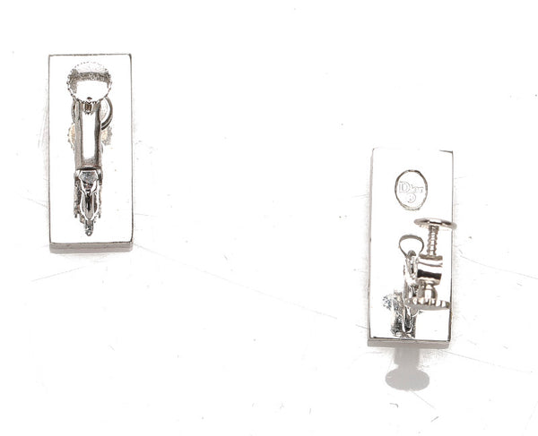 クリスチャンディオール シルバー ピンク メタル トロッター イヤリング レディース Christian Dior 中古