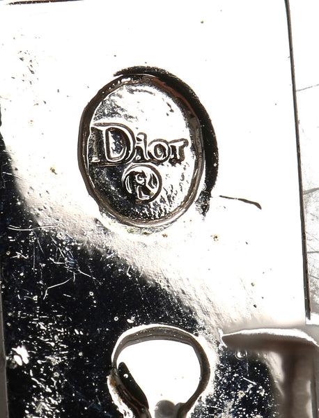 クリスチャンディオール シルバー ピンク メタル トロッター イヤリング レディース Christian Dior 中古