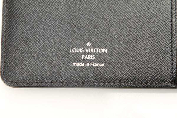 ルイ ヴィトン エピ アジェンダMM R20042 ブラック ノワール レザー 手帳カバー レディース LOUIS VUITTON 中古