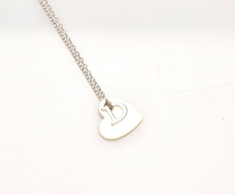 クリスチャンディオール シルバー メタル Dロゴ ネックレス レディース Christian Dior 中古