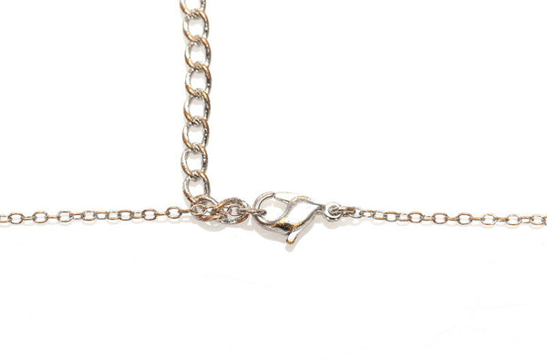 クリスチャンディオール シルバー メタル Dロゴ ネックレス レディース Christian Dior 中古